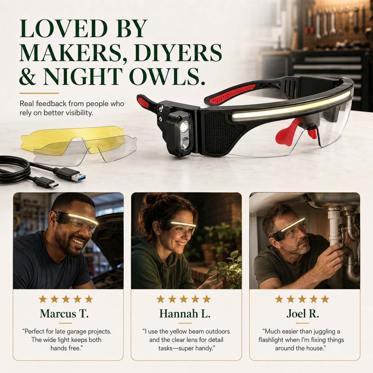 The Nocturn Aura – Light Up Close Work Hands-Free