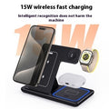 3 in 1 Wireless Charger Stand Pad | Foldable Fast Charging Station