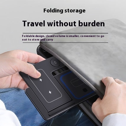 3 in 1 Wireless Charger Stand Pad | Foldable Fast Charging Station