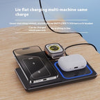 3 in 1 Wireless Charger Stand Pad | Foldable Fast Charging Station