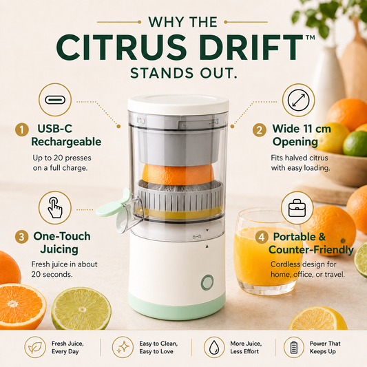 The Citrus Drift™ – Fresh Citrus Juice at the Press of a Button