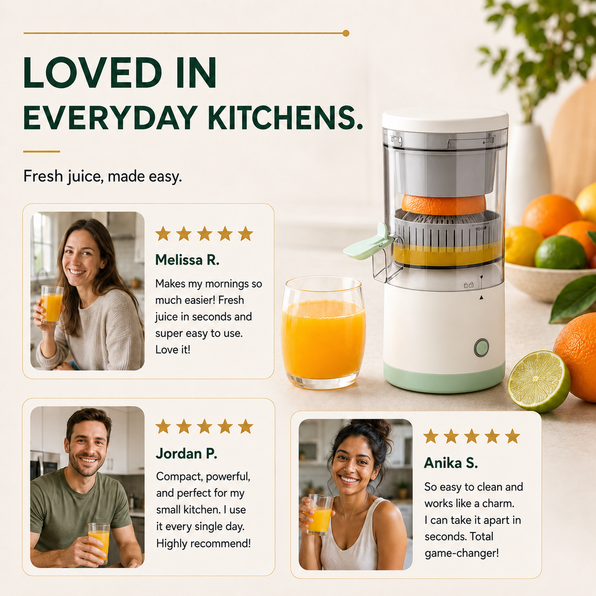The Citrus Drift™ – Fresh Citrus Juice at the Press of a Button