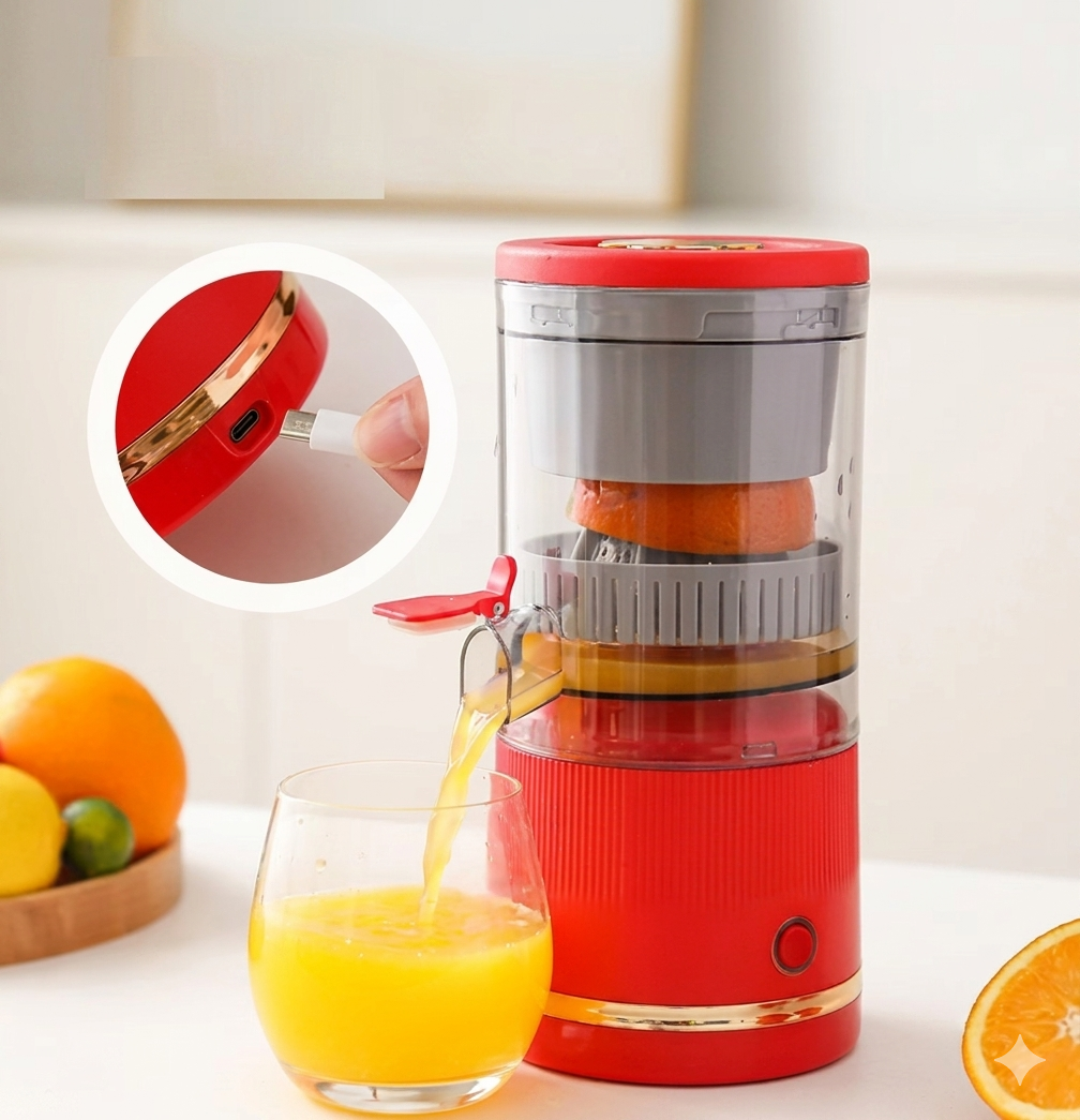 Portable Electric Citrus Juicer – USB-Rechargeable Freshness On-the-Go