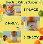 Portable Electric Citrus Juicer – USB-Rechargeable Freshness On-the-Go