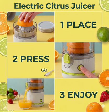 Portable Electric Citrus Juicer – USB-Rechargeable Freshness On-the-Go
