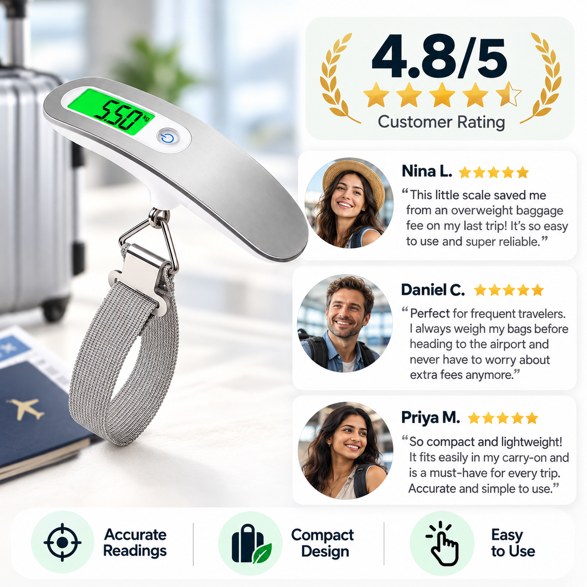 Lenvora - Precision Travel Weight Gauge