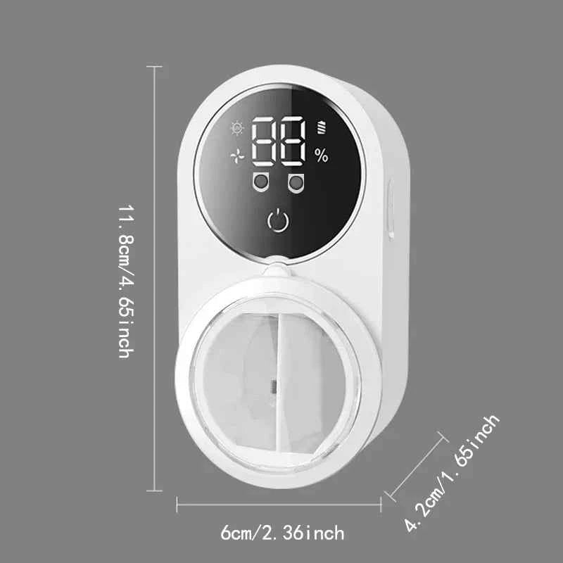 Smart UVC Toothbrush Sanitizer| Wall Mount Digital Display