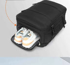 Vacuum sealed built-in air pump travel backpack