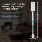 Power Outlet Expander with USB-AUSB-C Port and 2 AC Sockets