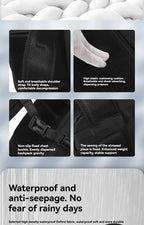 Vacuum sealed built-in air pump travel backpack
