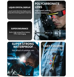 Multifunctional glasses with sensor lamp (best for night time activies)