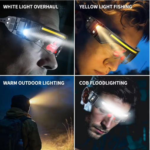 Multifunctional glasses with sensor lamp (best for night time activies)
