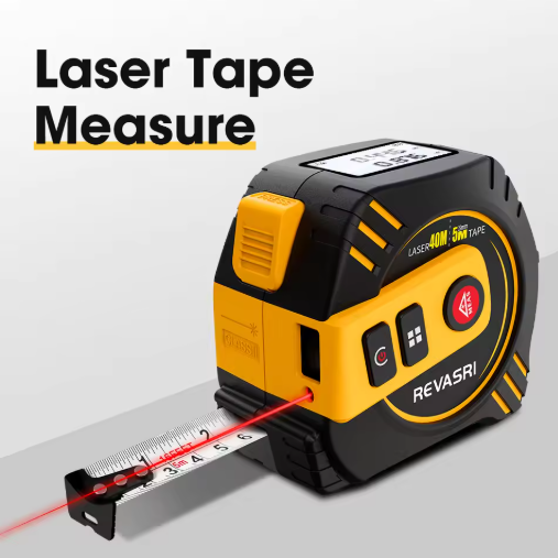 2 in 1 Laser Tape Measure | Laser Distance meter with High-precision Intelligent Ruler