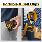 2 in 1 Laser Tape Measure | Laser Distance meter with High-precision Intelligent Ruler