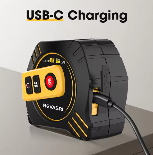 2 in 1 Laser Tape Measure | Laser Distance meter with High-precision Intelligent Ruler