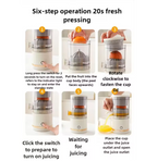 Portable Electric Citrus Juicer – USB-Rechargeable Freshness On-the-Go