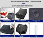 Vacuum sealed built-in air pump travel backpack