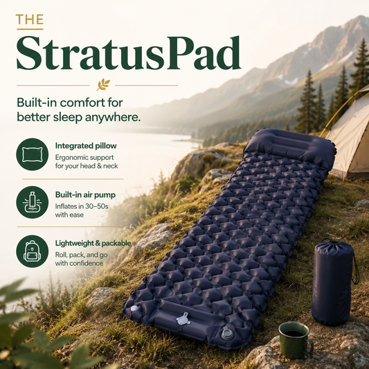 THE StratusPad – Built-In Comfort for Sleep Anywhere