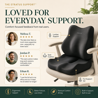 The Stratus Support™ – Support Your Back & Hips While Sitting