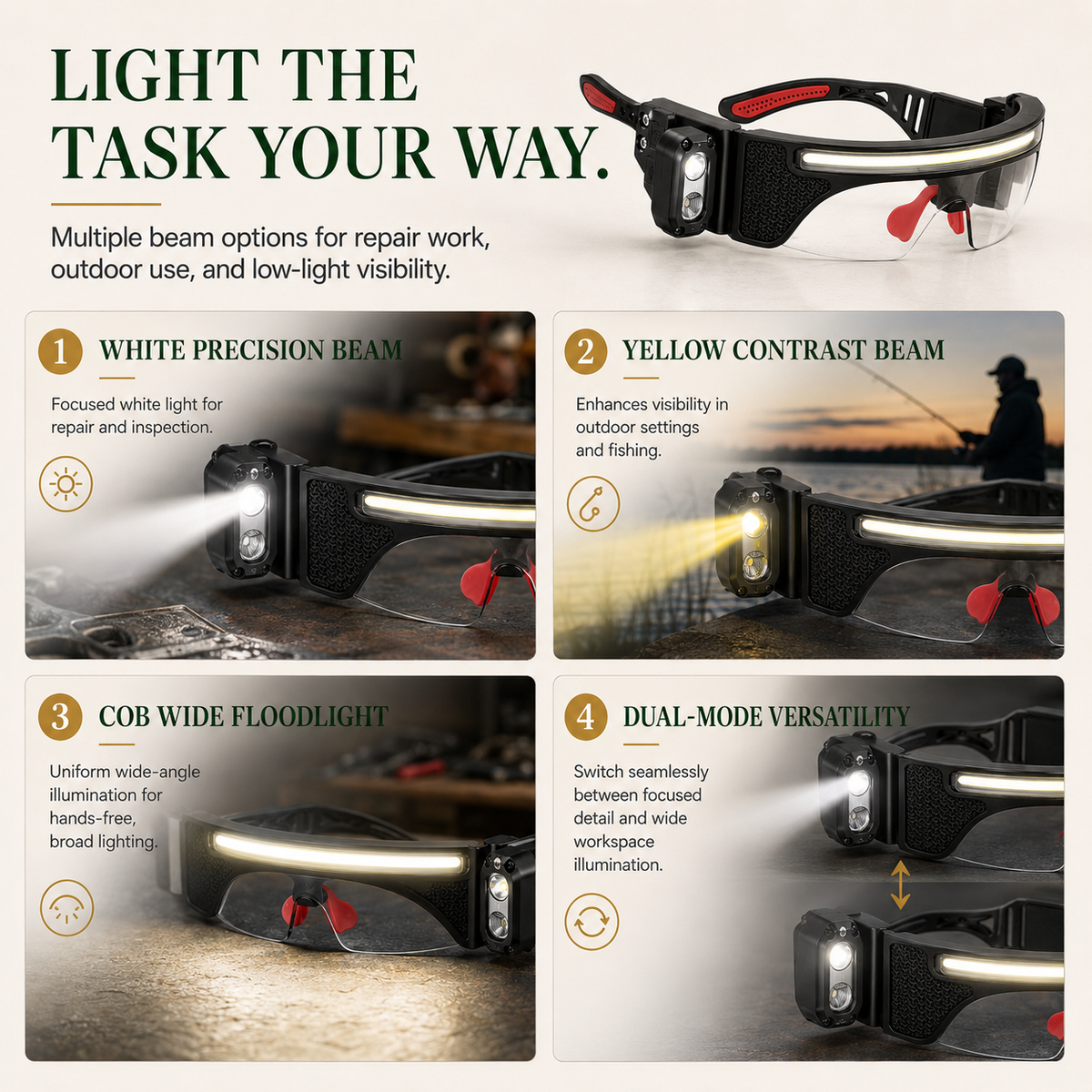 The Nocturn Aura – Light Up Close Work Hands-Free