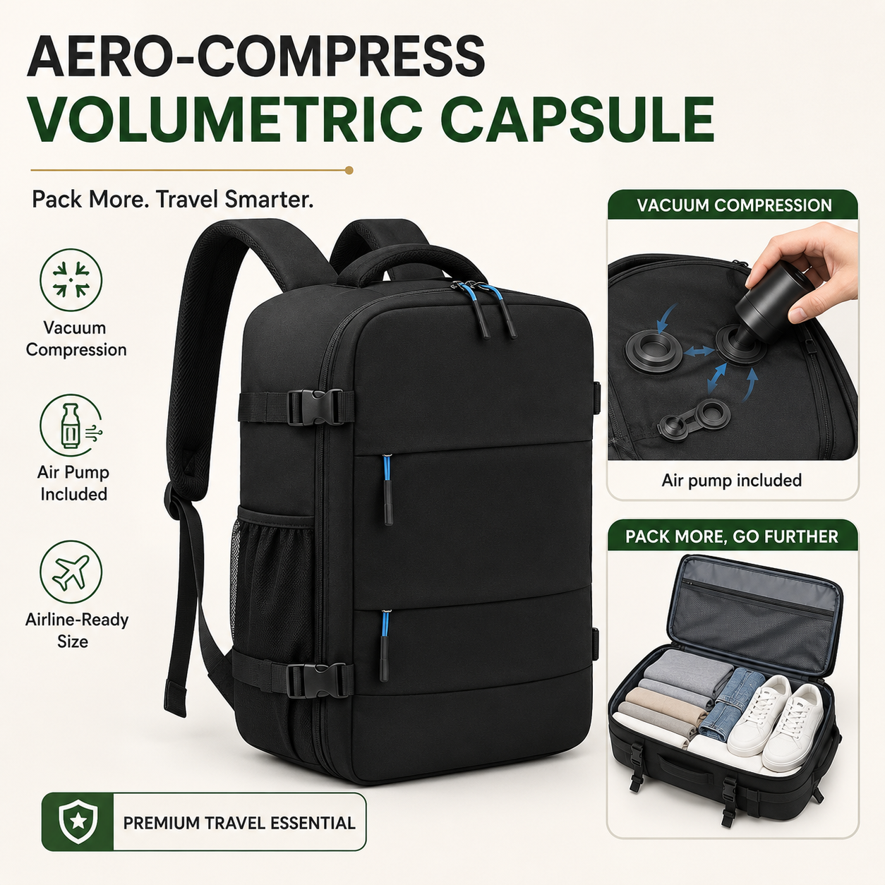 Aero-Compress Volumetric Capsule