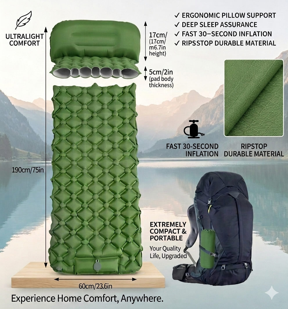 Outdoor Camping Inflatable Mattress
