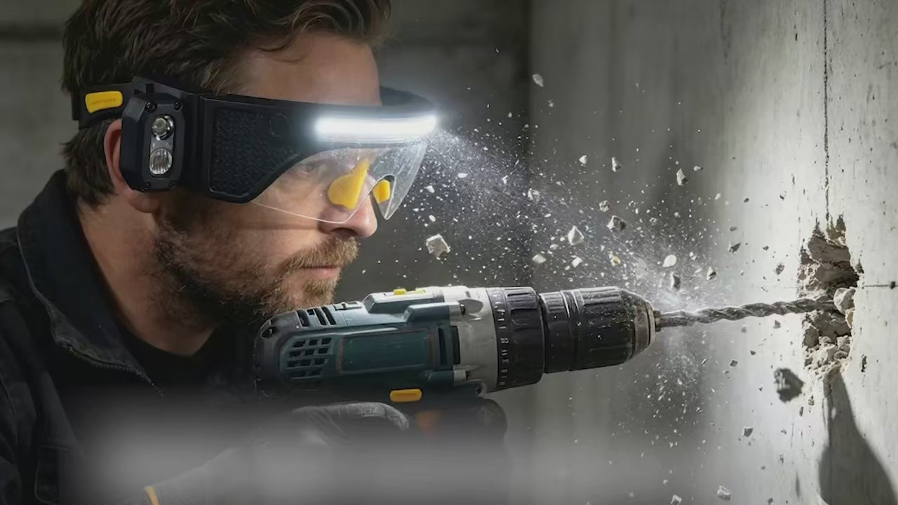 Multifunctional glasses with sensor lamp (best for night time activies)