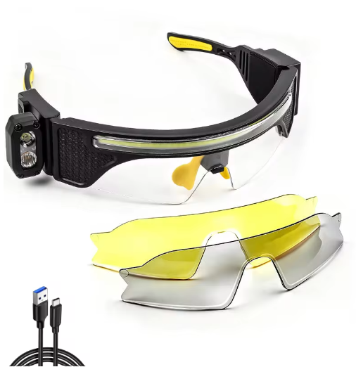 Multifunctional glasses with sensor lamp (best for night time activies)